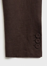 Linen suit blazer