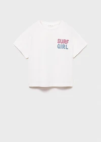 Embossed cotton t-shirt