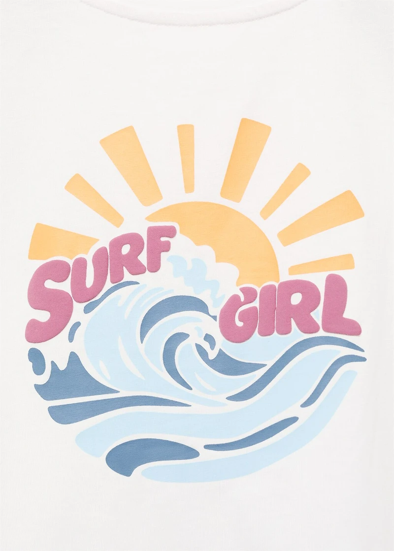 Embossed cotton t-shirt