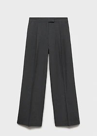 Straight-fit suit pants