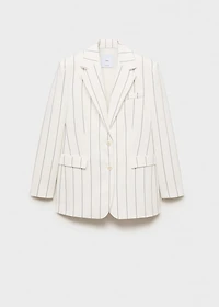Pinstripe suit jacket