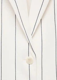 Pinstripe suit jacket