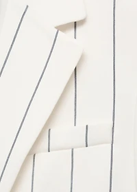 Pinstripe suit jacket