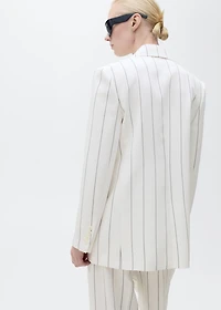 Pinstripe suit jacket