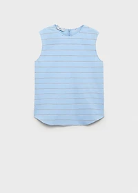 Striped cotton blouse