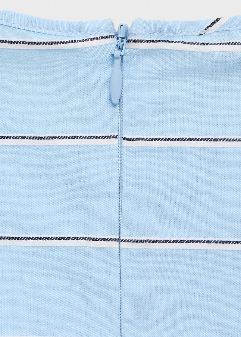 Striped cotton blouse