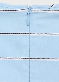 Striped cotton blouse