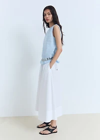 Striped cotton blouse