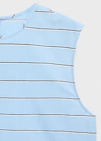 Striped cotton blouse