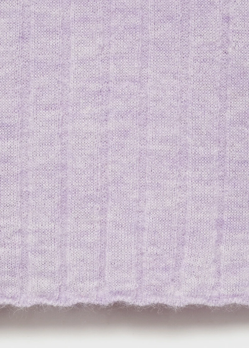 Ribbed round-neck sweater