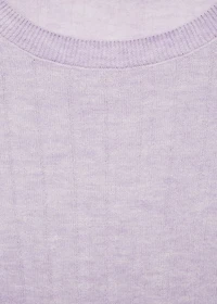 Ribbed round-neck sweater