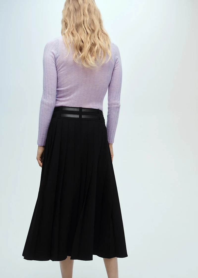 Ribbed round-neck sweater