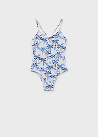 Tropical print swimsuit