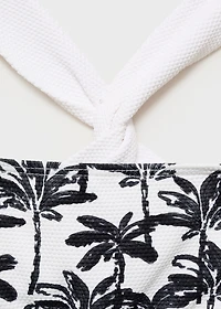 Palm-tree print bikini