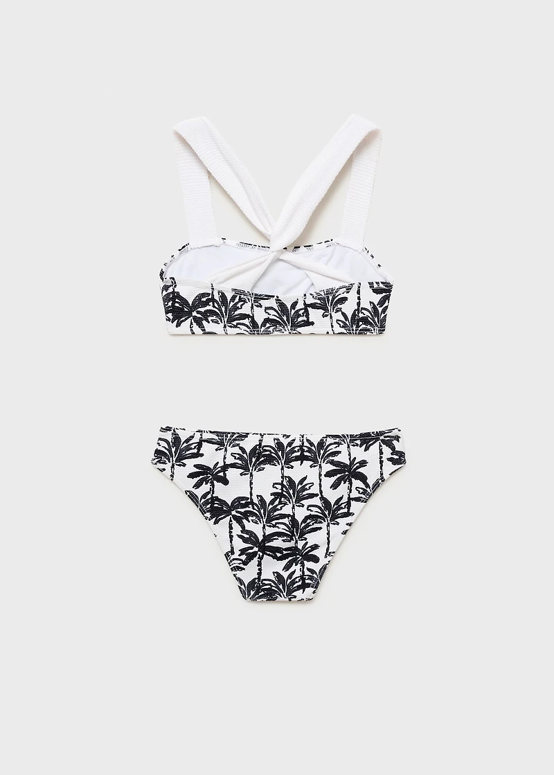 Palm-tree print bikini