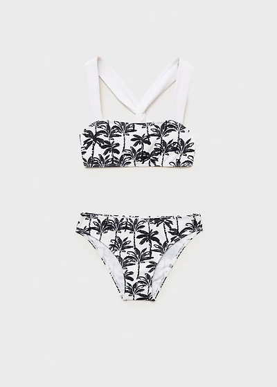 Palm-tree print bikini
