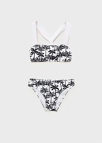 Palm-tree print bikini