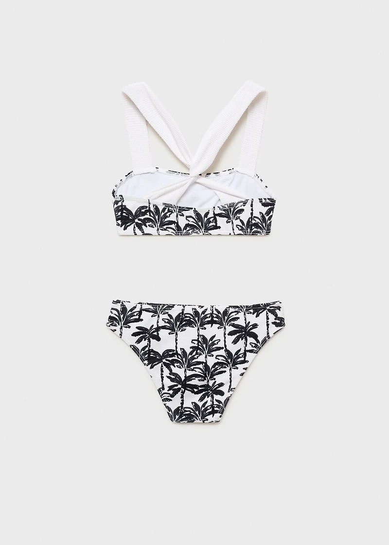 Palm-tree print bikini