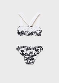 Palm-tree print bikini
