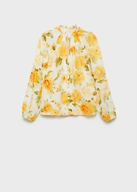 Floral cotton blouse