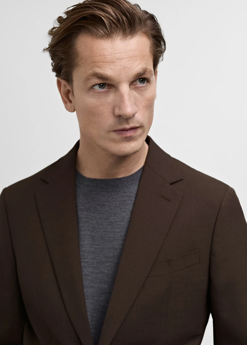 Turin 100% wool suit blazer