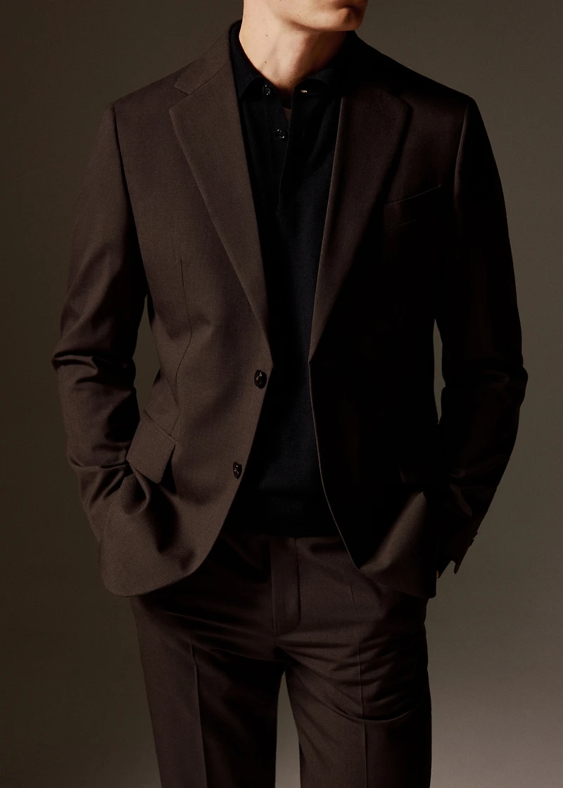 Turin 100% wool suit blazer