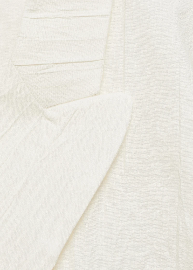 Wrinkled-effect suit blazer