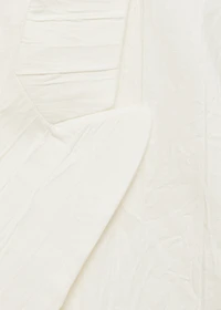 Wrinkled-effect suit blazer