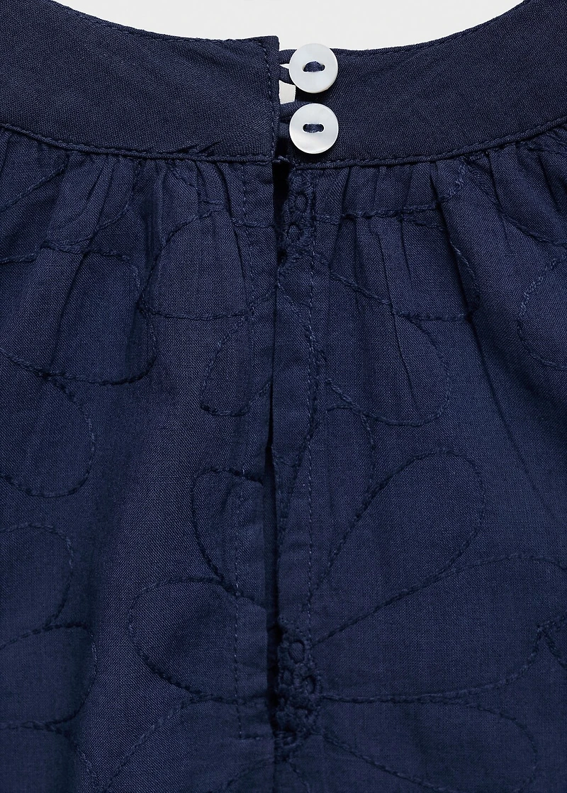 Embroidered short dress