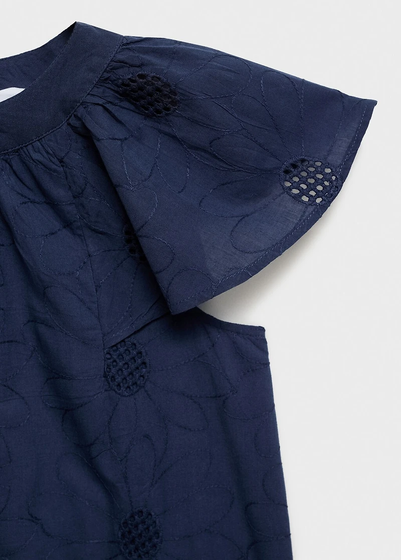 Embroidered short dress