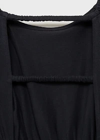 Long jumpsuit with back opening