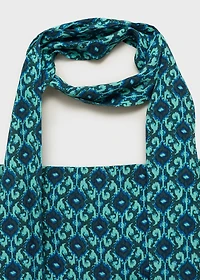 Printed jumpsuit with bow