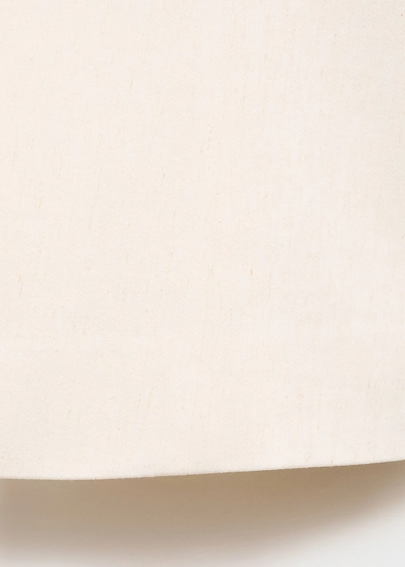 Linen-blend top with bow