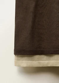 Combined lyocell knitted dress