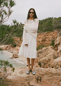 Metallic ballet flats