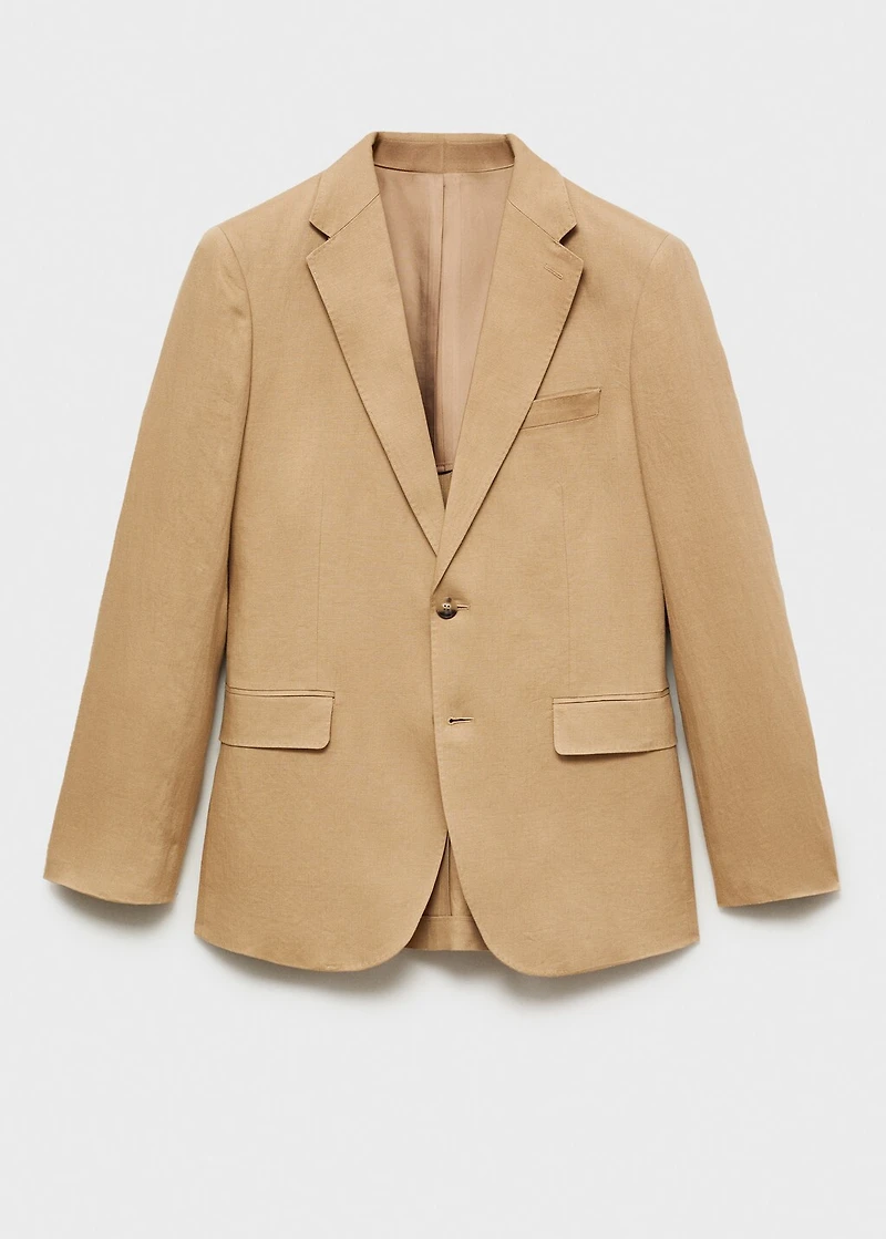 Amalfi 100% linen slim-fit suit blazer