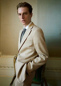 Amalfi 100% linen slim-fit suit blazer