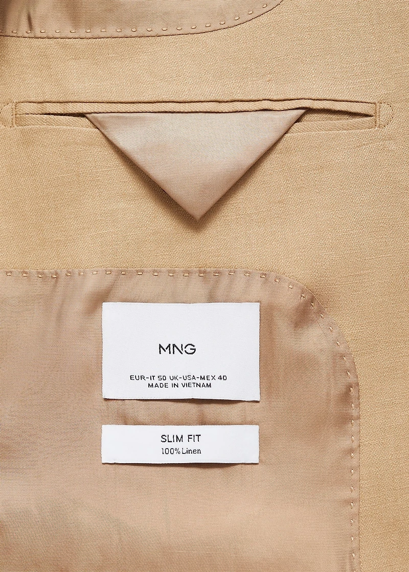 Amalfi 100% linen slim-fit suit blazer