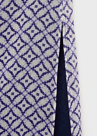 Halter-neck printed dress