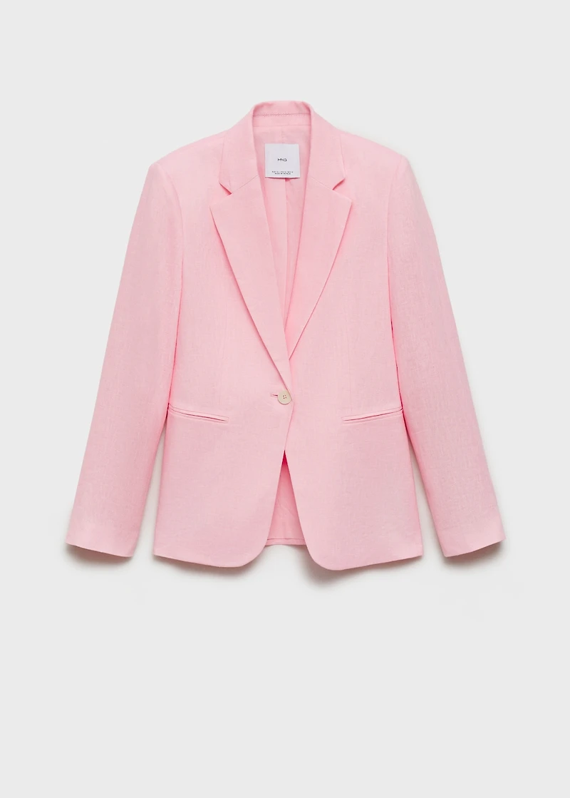 Linen suit blazer