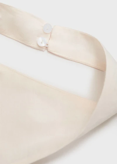 Halter-neck linen dress