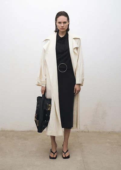 Wool-blend polo-neck sweater