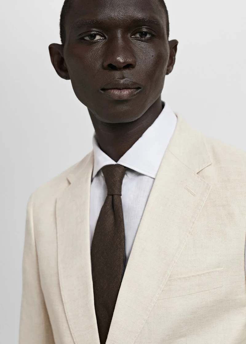 Amalfi 100% linen slim-fit suit blazer