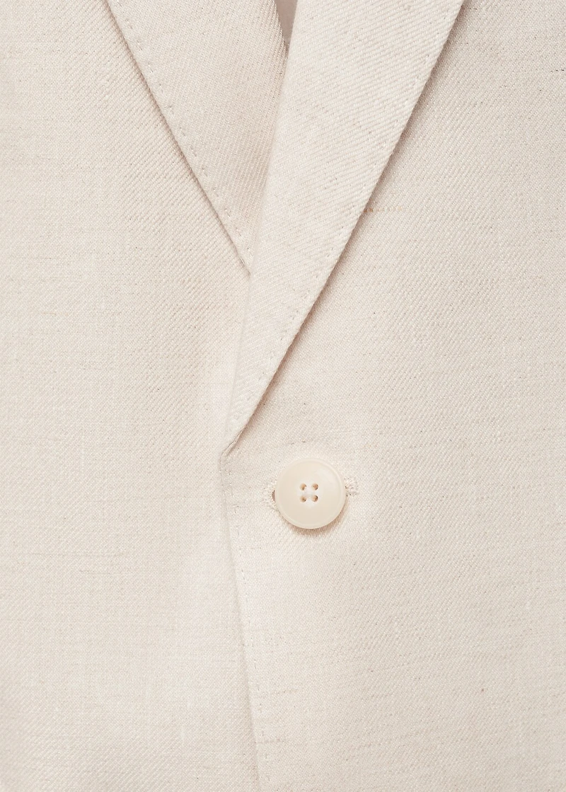 Amalfi 100% linen slim-fit suit blazer