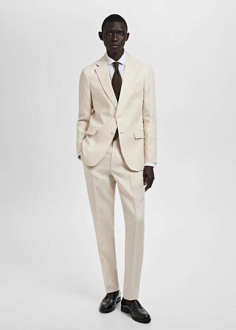Amalfi 100% linen slim-fit suit blazer