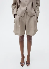 Striped suit bermuda shorts