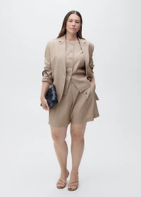 Striped suit bermuda shorts