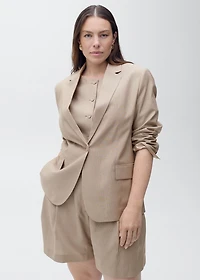 Striped suit bermuda shorts