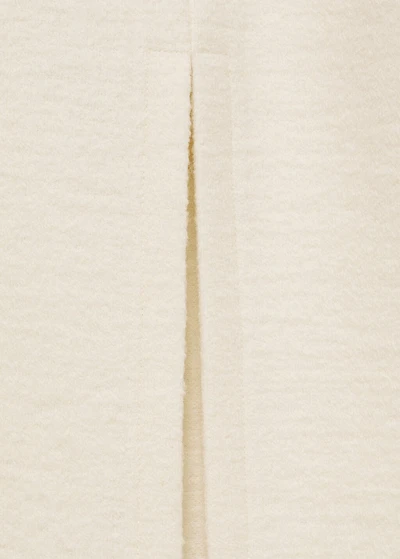 Wool-blend midi-skirt