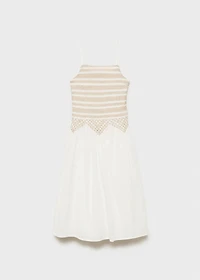 Embroidered midi dress